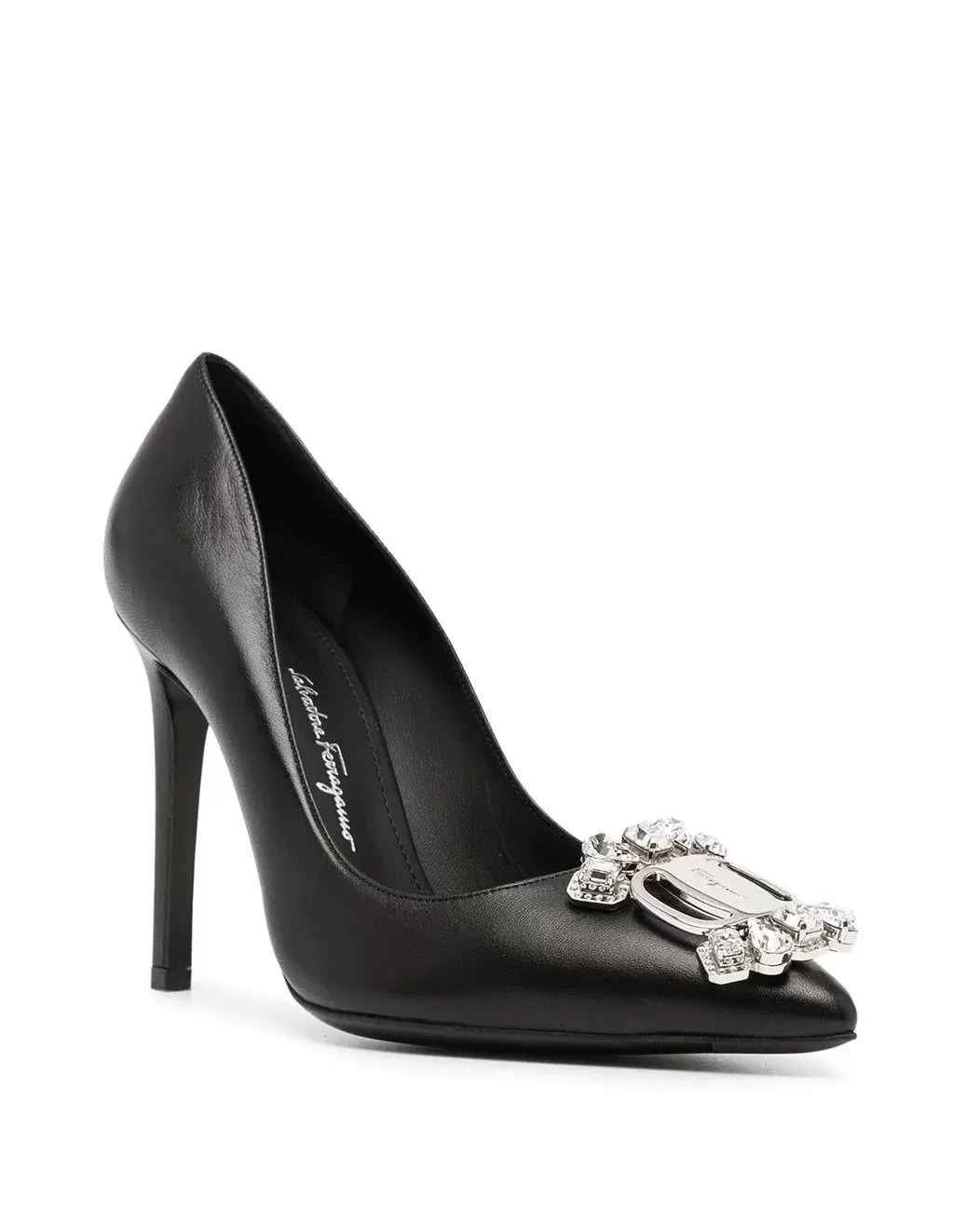 Salvatore Ferragamo Hailey Crystal-Embellished 100mm Pumps