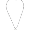 Gucci Sterling Silver Interlocking G Pendant Necklace, 21.65