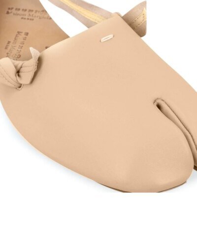 Maison Margiela Tabi Ballerina Shoes, Beige