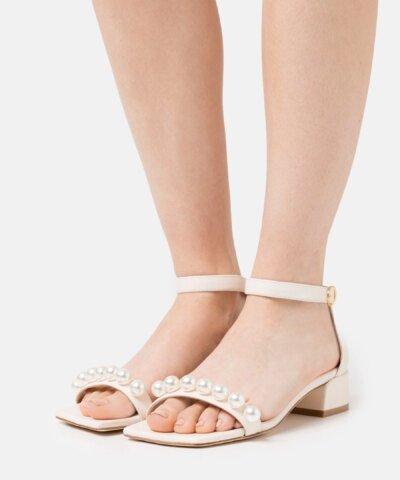Stuart Weitzman Nudist June Square Sandals, Seashell