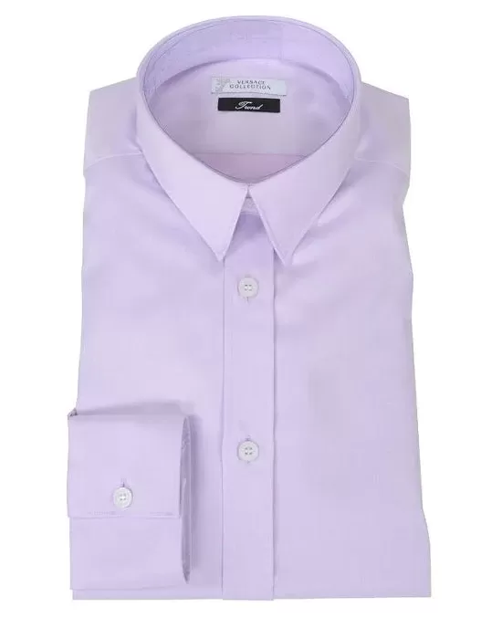 Versace Collection Men City Fit Dress Shirt Lilac