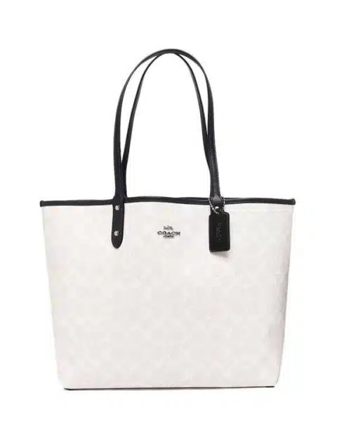 Coach Reversible Blocked Signature Tote+Wristlet