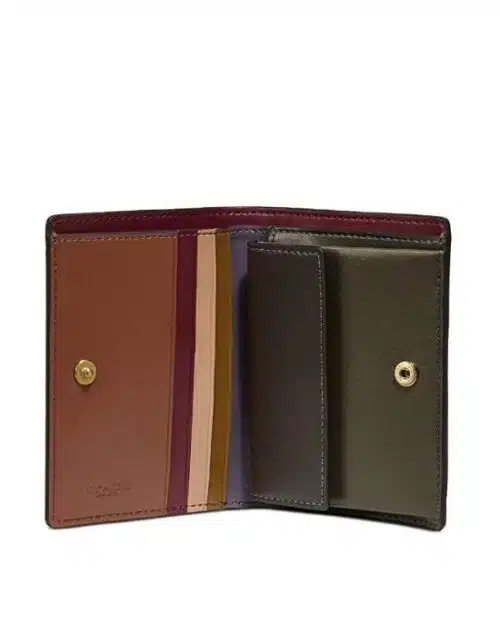 Coach Ott Color Block Small Snap Wallet