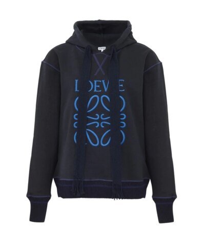 Loewe Anagram Logo-Embroidered Cotton-Jersey Hoody