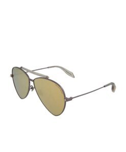 Alexander McQueen AM0058S - 003 Aviator Sunglasses