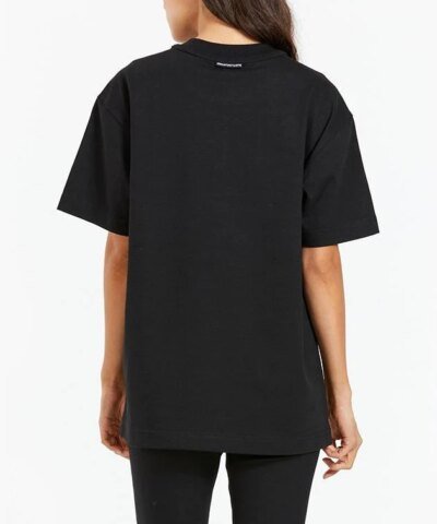 Alexander Wang Logo-Print Cotton T-Shirt, Black