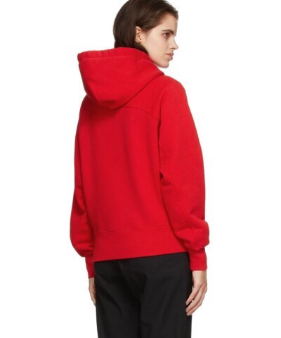 AMI Women's Red De Coeur Hoodie