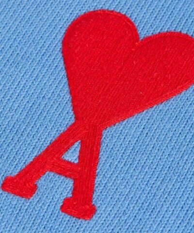 Ami Men's De Coeur Oversize Crewneck Sweater, Blue