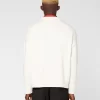 Ami Men's De Coeur Oversize Crewneck Sweater, White