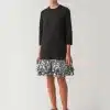 COS Knitted Dress With Woven Pleata