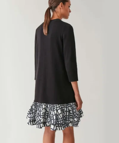 COS Knitted Dress With Woven Pleata