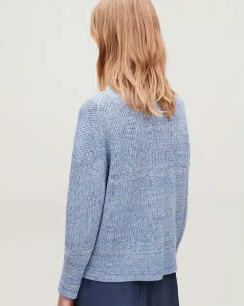 COS Knitted Mouline-Knit Cardigan