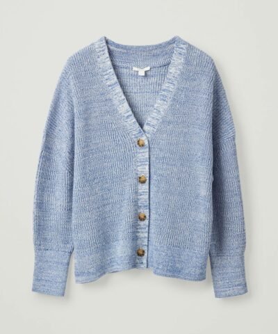 COS Knitted Mouline-Knit Cardigan