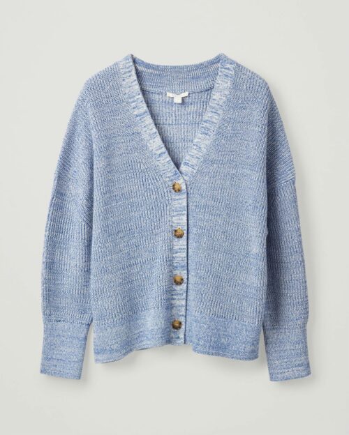 COS Knitted Mouline-Knit Cardigan