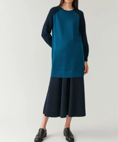 COS Raglan-Sleeved Wool-Alpaca Dress
