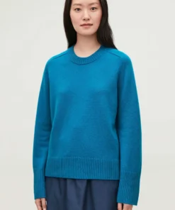 COS Cashmere Sweater Whit Rib Detail