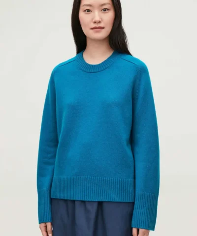 COS Cashmere Sweater Whit Rib Detail
