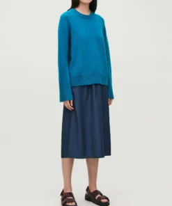 COS Cashmere Sweater Whit Rib Detail