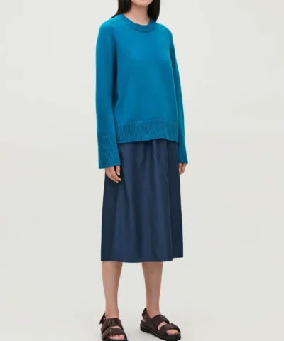 COS Cashmere Sweater Whit Rib Detail