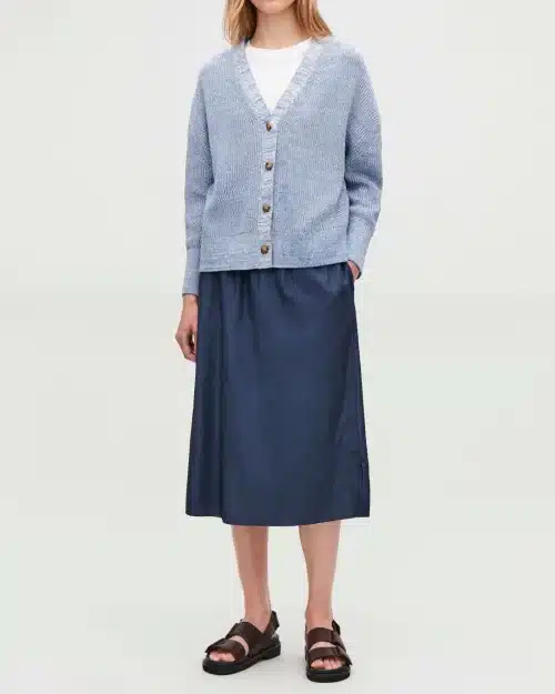 COS Knitted Mouline-Knit Cardigan