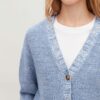 COS Knitted Mouline-Knit Cardigan