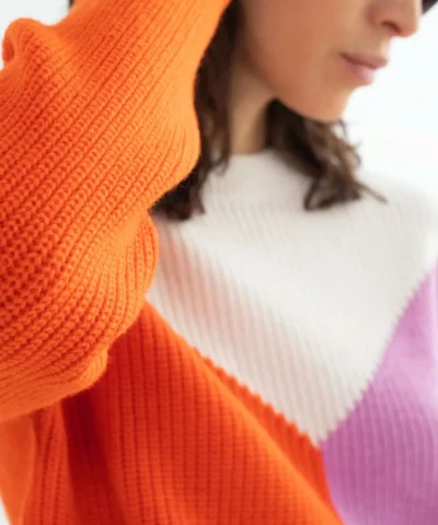 Me & Other Stories Wool Blend Colour Block Sweater