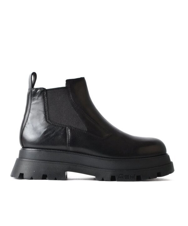 Ash Edition Black Leather Ankle Boots