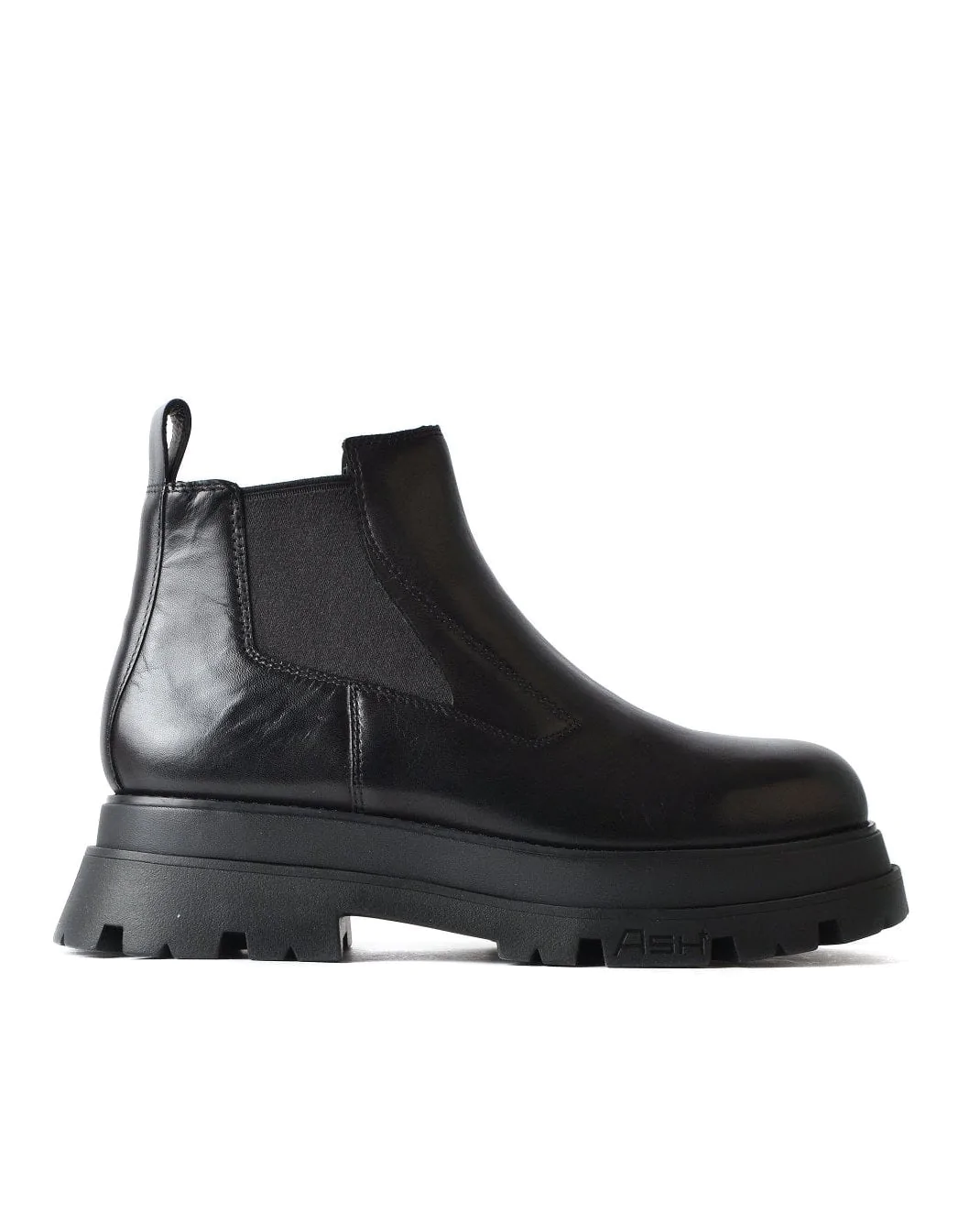 Ash Edition Black Leather Ankle Boots