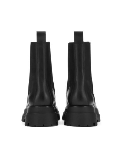 Ash Elite Tall Boots In Black Leather