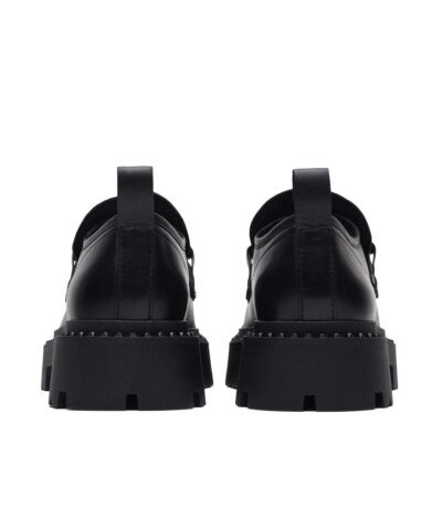 Ash Gemini Black Leather Loafers