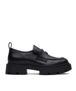 Ash Genial Bis Loafers In Black Leather