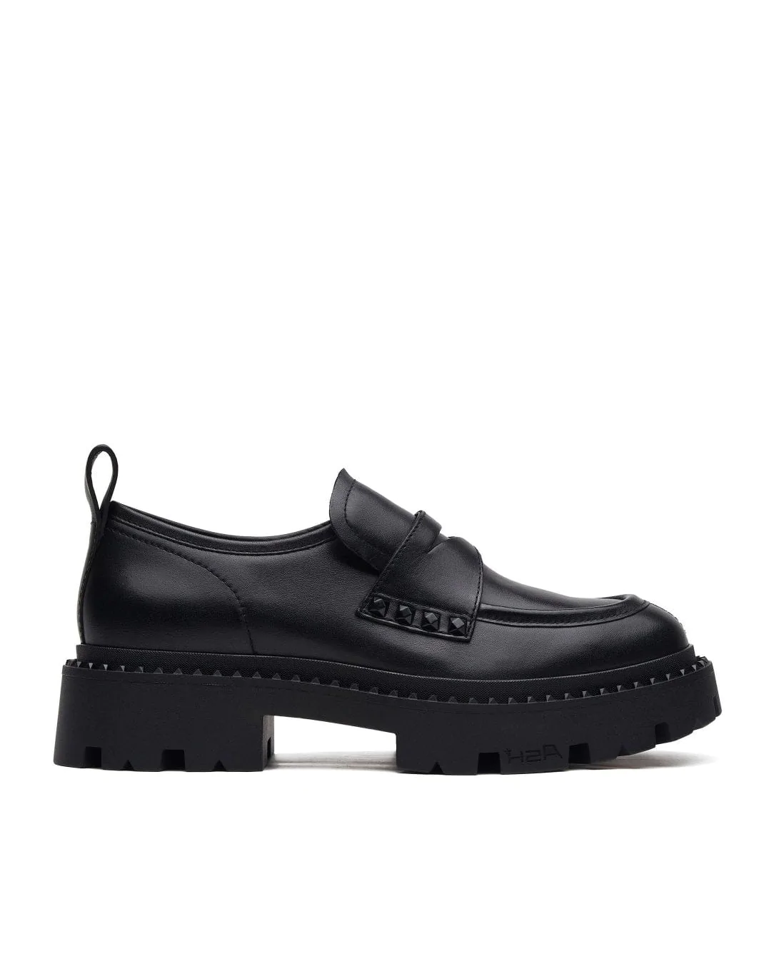 Ash Genial Bis Loafers In Black Leather