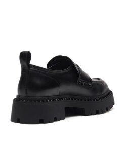 Ash Genial Bis Loafers In Black Leather