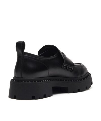 Ash Genial Bis Loafers In Black Leather