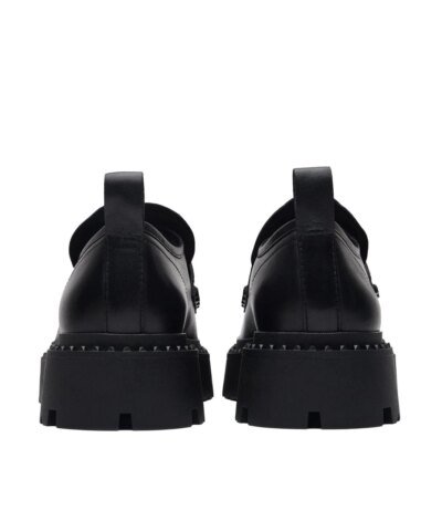 Ash Genial Bis Loafers In Black Leather
