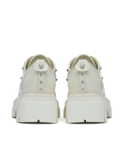 Ash Laslo White Leather Lace Brogues