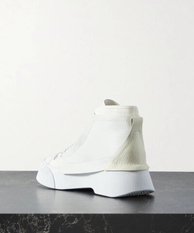 JW Anderson Panelled Lace-Up Sneakers, White