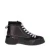 JW Anderson Panelled Lace-Up Sneakers, Black