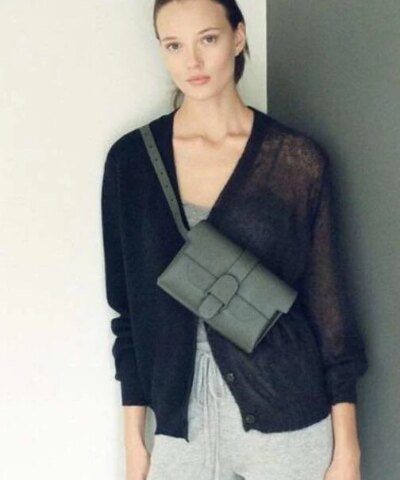 Senreve Aria Leather Belt Bag, Forset