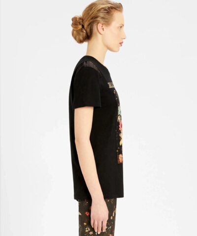 Max Mara Printed Cotton Jersey T-Shirt, Black