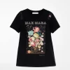 Max Mara Printed Cotton Jersey T-Shirt, Black