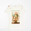 Max Mara Printed Cotton Jersey T-Shirt, White