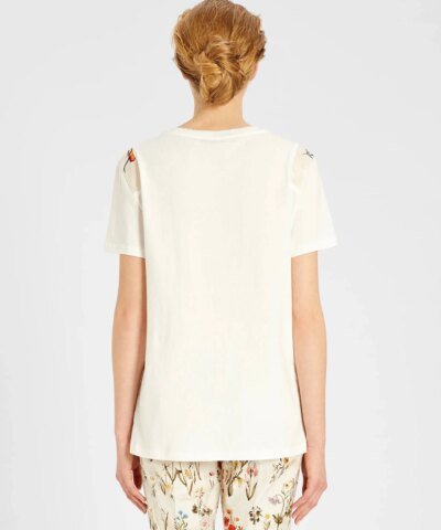 Max Mara Printed Cotton Jersey T-Shirt, White