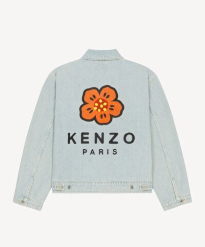 Kenzo 'Boke Flower' Embroidered Denim Trucker Jacket