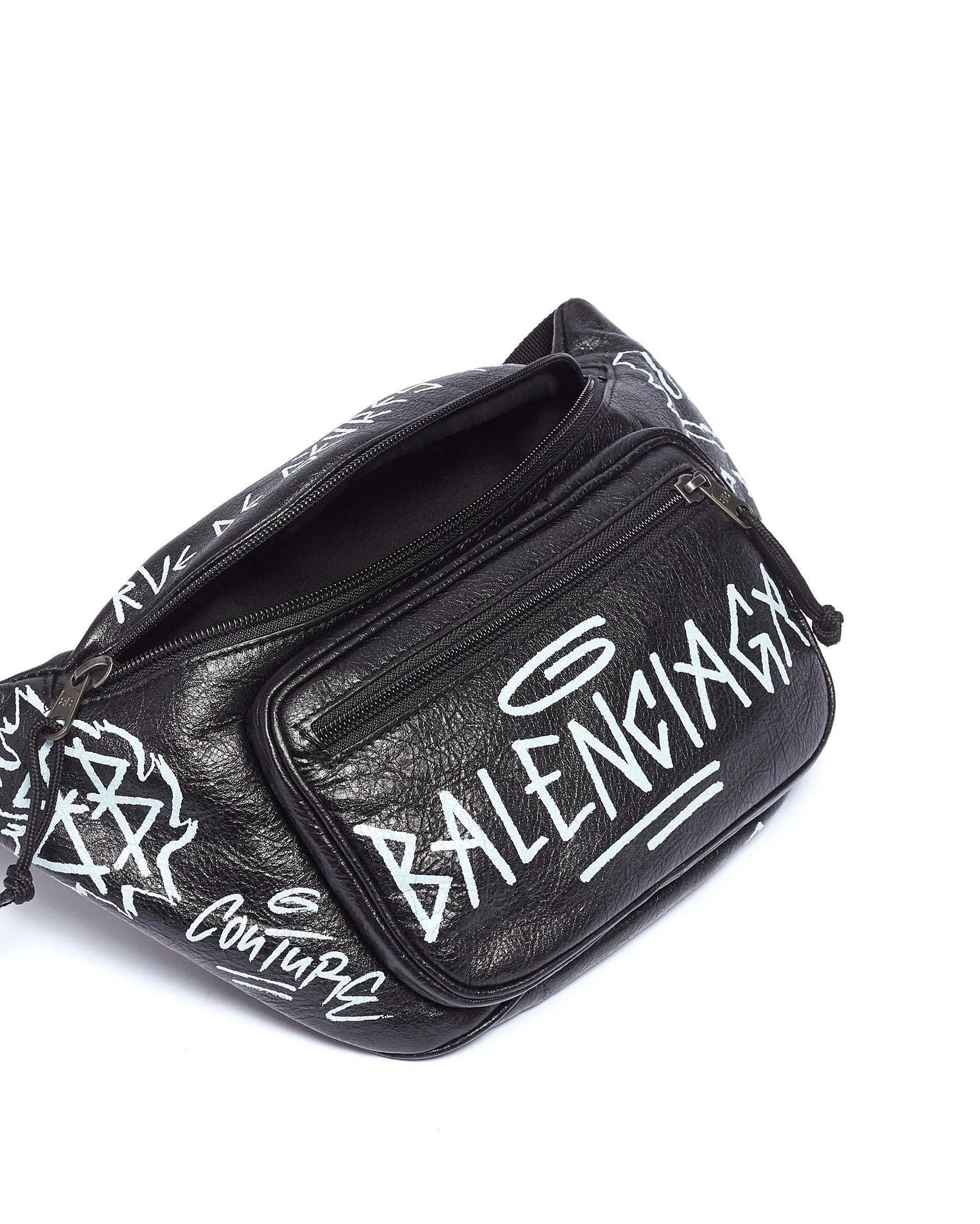 Balenciaga Graffiti Explorer Belt Bag Leather Medium