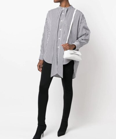 Balenciaga XX Small Flap Crocodile Embossed Shoulder Bag