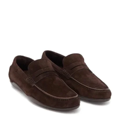 Alternative view of Harrys of Londo Basel Kudu Suede Espresso Loafers