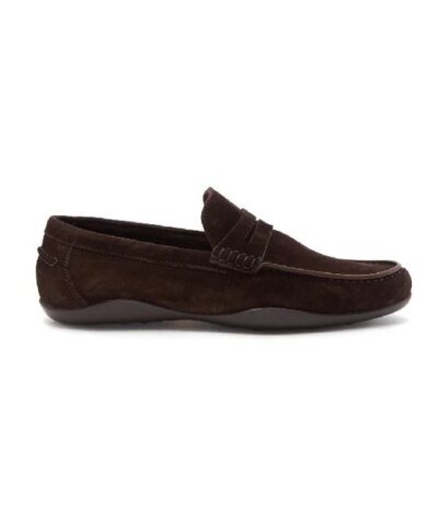 Harrys of Londo Basel Kudu Suede Espresso Loafers