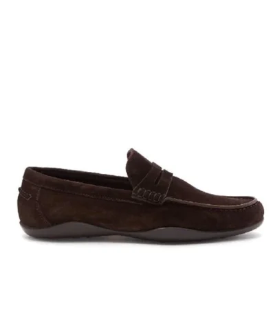 Harrys of Londo Basel Kudu Suede Espresso Loafers