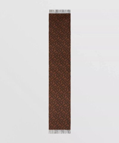 Burberry Reversible Check and Monogram Cashmere Scarf